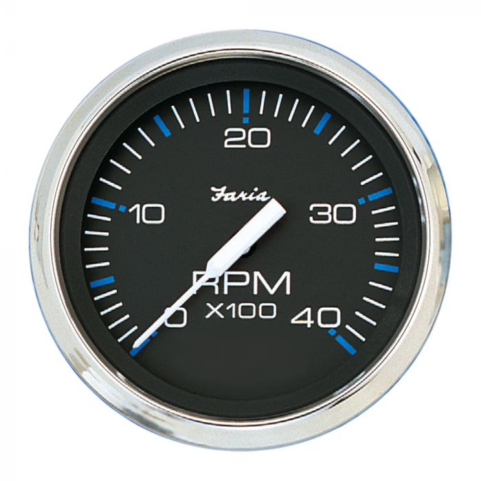 Faria_Chesapeake_Black_4__Tachometer___4000_RPM__Diesel_